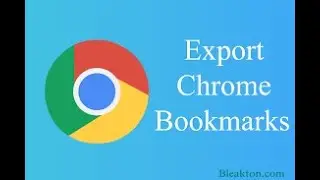Export Bookmarks Chrome