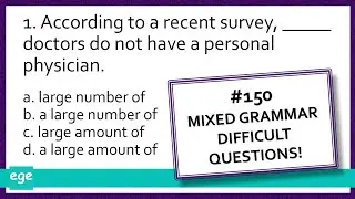 English Grammar Exercises #150 | Mixed Grammar Quiz English Test Hard #grammarpractice