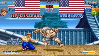 Super Street Fighter 2 Turbo ➤ HFgiefSanJose (Usa) vs Real Decoy (Usa) 超级街霸2X