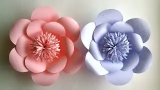 How To Make Paper Flowers - Paper Flower tutorial - Step by Step -