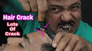 Asim Barber ASMR Hair Crack | Asim Barber Head Massage And Neck Crack | Massage With Lots Of Crack