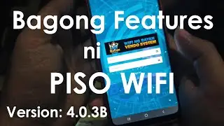 Mga Bagong Features ni Wifi ng Bayan Vendo System (version 4.0.3b)