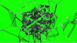 Stunning Glass breaked 💥 Free Green Screen Chroma Key 4K HD Download free📥