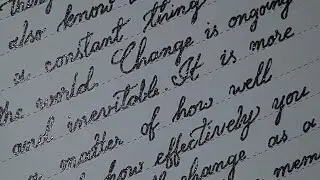 Simple cursive // English Handlettering