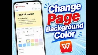 How To Change Page Background Color In WPS Office Mobile [2026 Guide]