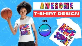 Design a T-SHIRT on CANVA! Easy Typography Tutorial!