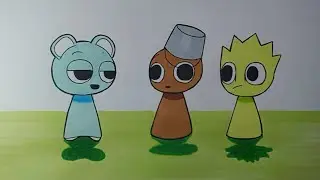 Drawing Incredibox Sprunki Love Couple Very Cute Part 2