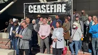 Press Conference, Portland Palestinians and Jews Call for Ceasefire, End Blockade of Gaza, Part 6