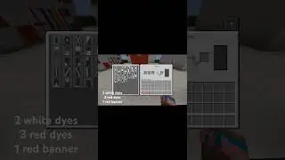 How to make the Switzerland 🇨🇭 flag in Minecraft #minecraft #flag #shorts #howto