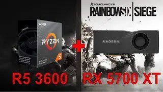 Rainbow Six Siege Benchmark | R5 3600 + RX 5700 XT