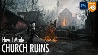 How I Made | Church Ruins Scene in Blender