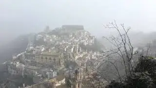 Nevicata su Ragusa Ibla