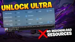 New! How to UNLOCK ULTRA SETTINGS in MLBB without REDOWNLOADING of Resources (120 FPS)
