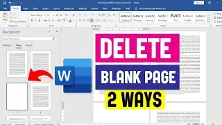 How to Delete Pages in MS Word | 2 Easy Methods