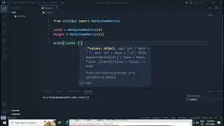 How to get monitor resolution width and height  in python