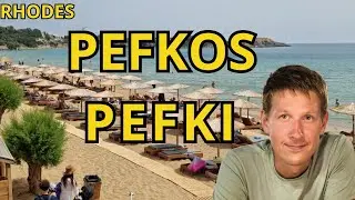 Pefkos Pefki Rhodes Walking Tour 2024 | Rhodos Greece