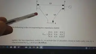Z bus formation using O (zero) Sequence circuit A practical example 09