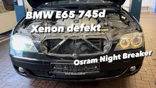 BMW E65 Xenon wechseln D1S | Abblendlicht am 745d defekt OSRAM Night Breaker | KENO