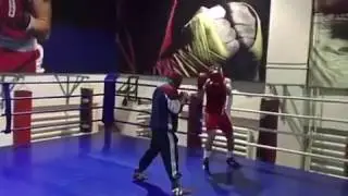 Спарринг с учеником 1й раунд