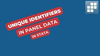 Unique Identifier in Panel Data | Stata Tutorial