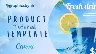 Canva Summer Product template tutorial - from beginning