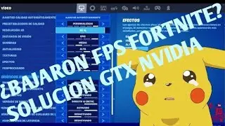 SOLUCIONAR FPS BAJOS FORTNITE GTX1660TI