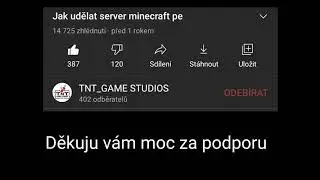 Jak udělat server minecraft pe