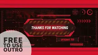 FREE OUTRO TEMPLATE FOR VLOG 3D | THANKS FOR WATCHING / SUBSCRIBE | FREE TO USE