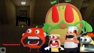 Visiting Minecraft backRooms with pizza tower scream memes (Part 2) #memes #backrooms #trending