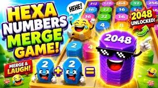 Noob vs Pro in Hexa Merge Numbers Game 😂 