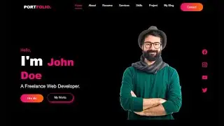 Personal portfolio website using html css only #css #html #web #website