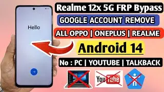 Realme 12X 5G FRP Bypass | All Android 14 | Realme 9i / 11X / 12 Pro 5G FRP Bypass | 100% free