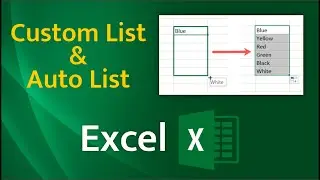 How to make custom list and auto list in Excel | Excel Tips & Tricks | Excel Tutorials in Hindi