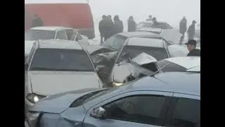 “Самарқанд-Қарши”  йўлининг Нуробод тумани ҳудудидан ўтувчи қисмида ўнлаб автомобиллар тўқнашди.