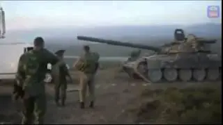 Putin's Warriors Crushed Minibus With Tank