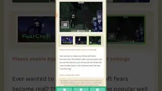Hướng dẫn cài fearcraft mod mcpe #modminecraft #fearcraft #minecraftpe #fromthefog #xuhuong #shorts