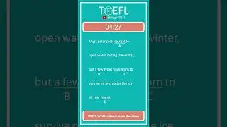TOEFL Grammar Practice 
