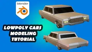 low poly car modeling tutorial in blender (car02)