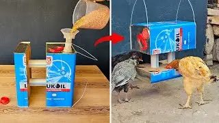 Teneke Kutuları Sakın Hurdalığa Atmayın! | Kullanışlı tavuk Yemlik Yapımı