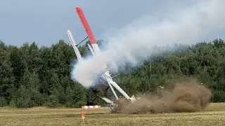 Amazing RC Airplane Crash cot on 2 Camera. After flight analysis