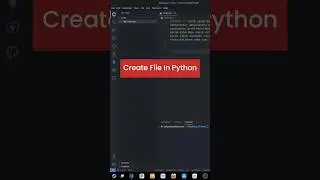 Create File Using Python...#mrsolodev #youtubeshorts #ytshort #coding #python #shorts