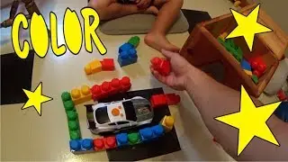 Learn colors with baby and daddy together