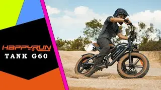 HappyRun Tank G60 🚲 Elektryczny stylowy 750W rower / Recenzja 4K