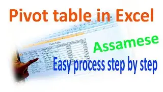 Pivot table in excel || Assamese|| easy process step by step|| 2023