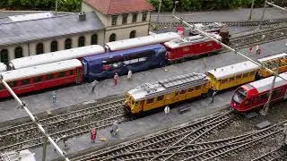 GARDEN RAILROAD EXHIBITION WITH TRAIN FERRY [4K]