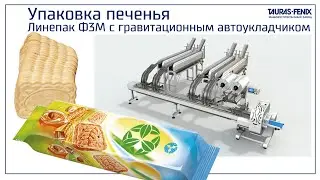 Упаковка печенья во флоупак на Линепак Ф3М