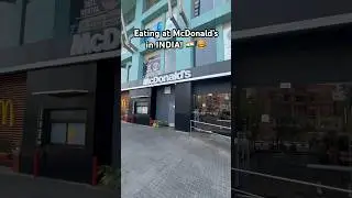 Eating McDonald’s in India! 🇮🇳🍔 