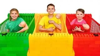 Babybetten aus Legosteinen