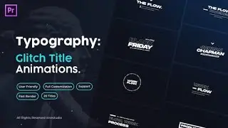 Premiere Pro Template: Glitch Titles