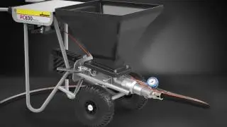 Штукатурная станция Wagner PlastCoat 830 с электроприводом и шнековым насосом.